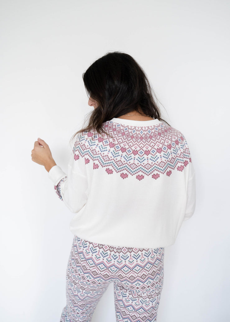 getaway fair isle top