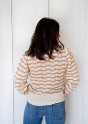 jaylani striped pointelle sweater
