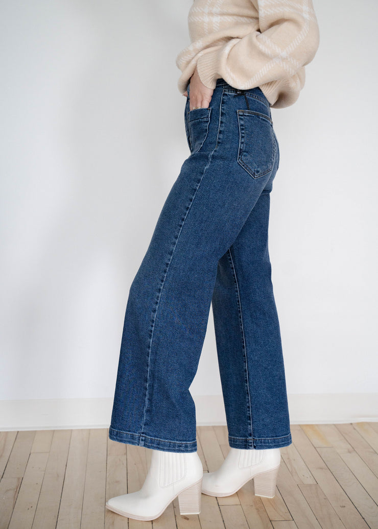 jillian patch pocket wide leg