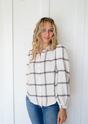overland plaid blouse