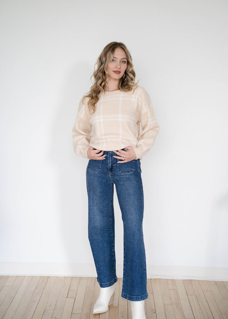 jillian patch pocket wide leg