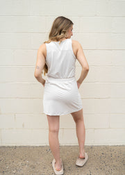 defined sleeveless romper