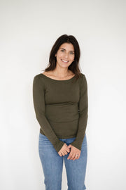 double layer basic long sleeve