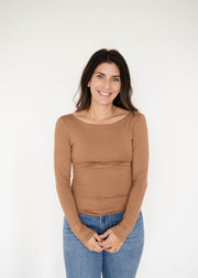 double layer basic long sleeve