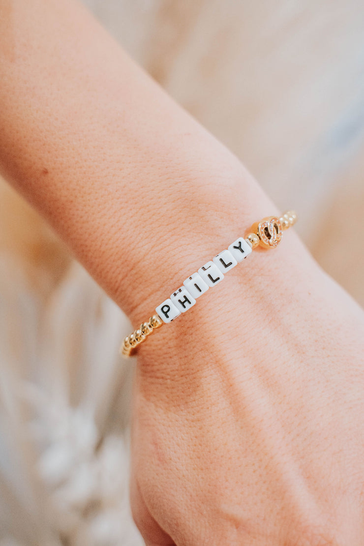 letter bead bracelet | philly