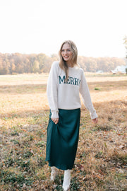 europa poly sheen skirt