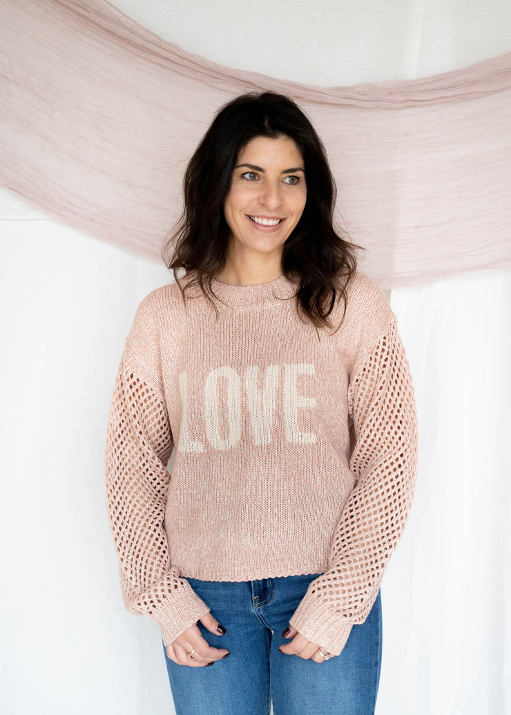 blushing love sweater