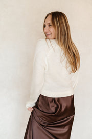 scarlet collared sweater