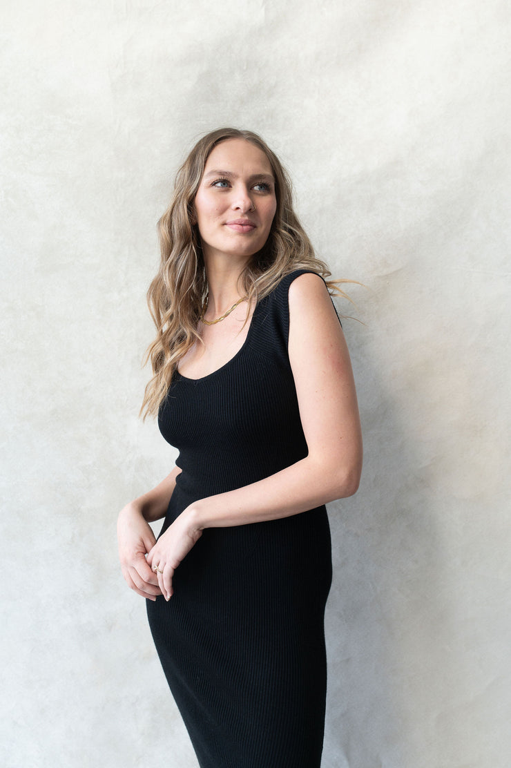 on my side ribbed sweater dress