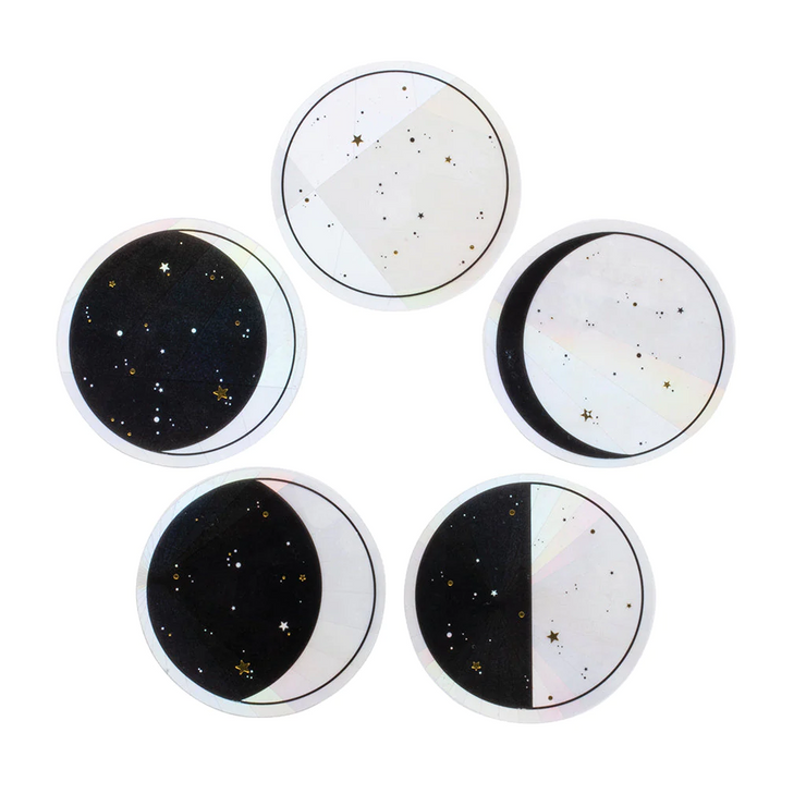 moon phase suncatcher sticker