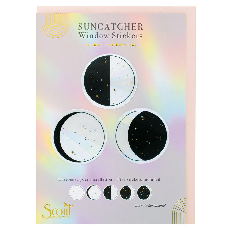 moon phase suncatcher sticker