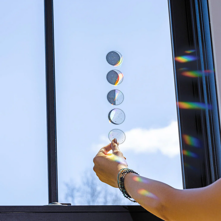 moon phase suncatcher sticker