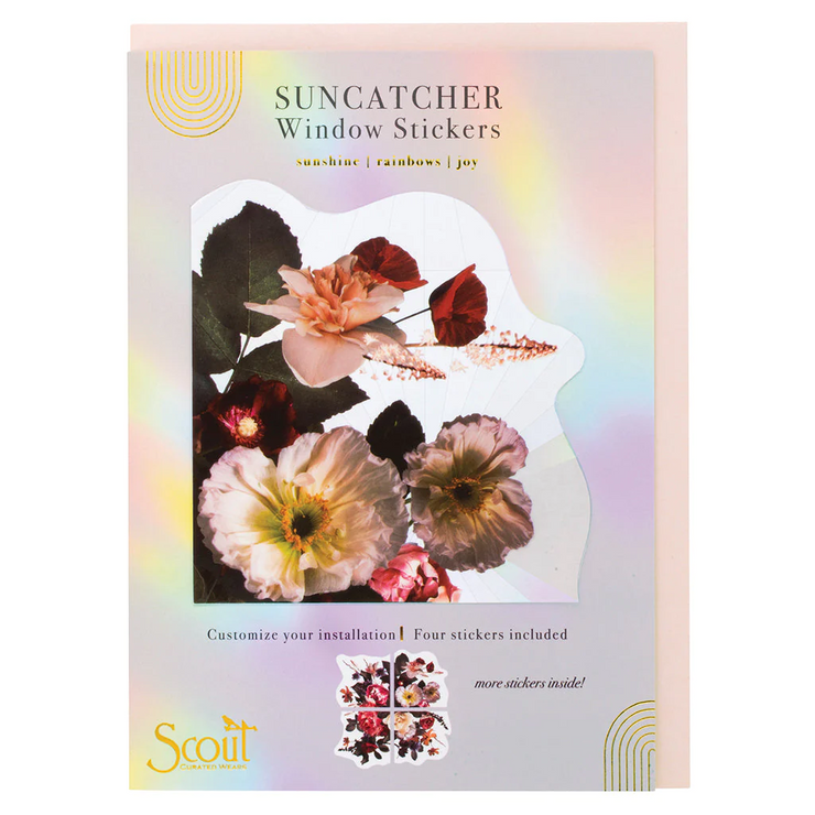 flower bouquet suncatcher sticker