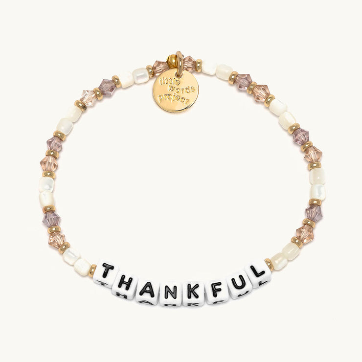letter bead bracelet | neutrals