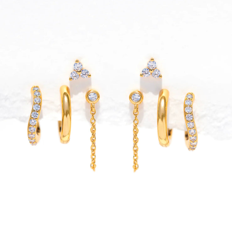 glowing earring set