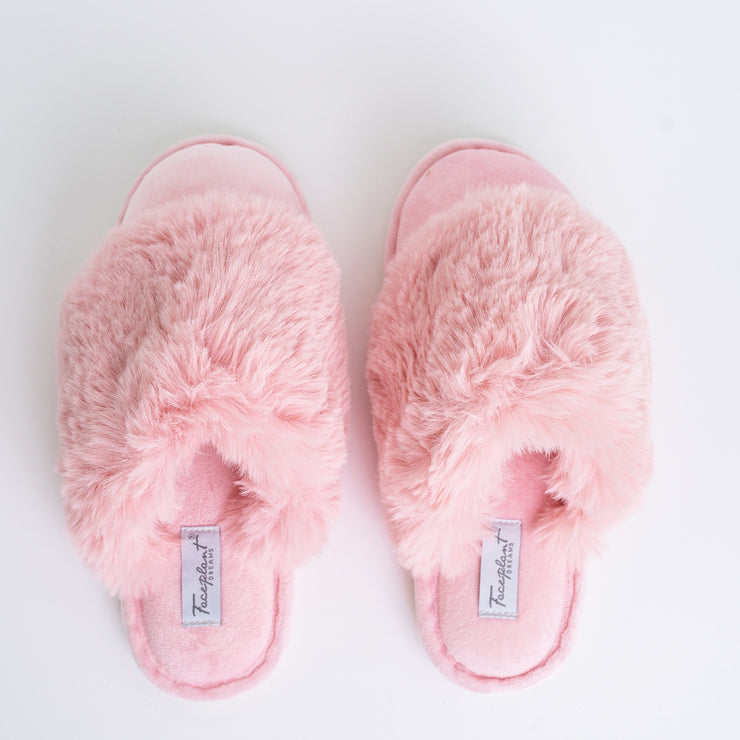 furry slide slippers