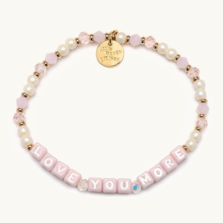 letter bead bracelet | love you more