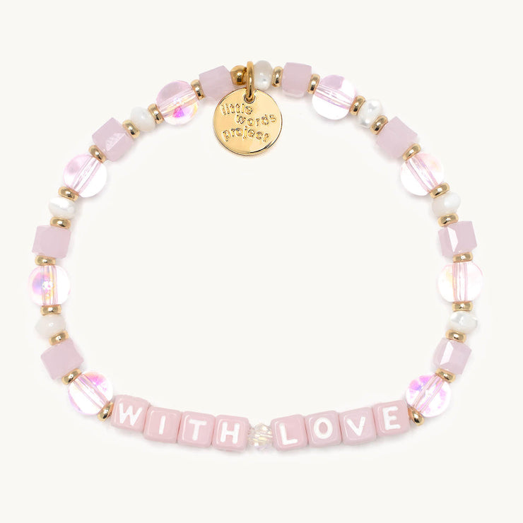 letter bead bracelet | with love
