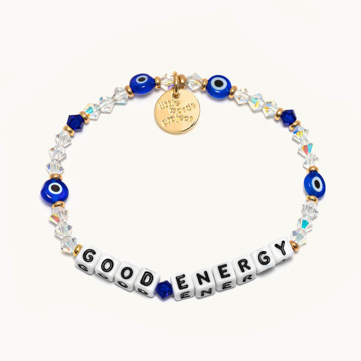 letter bead bracelet | good energy