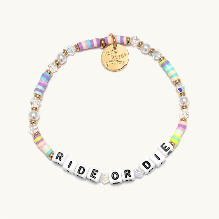 letter bead bracelet | ride or die