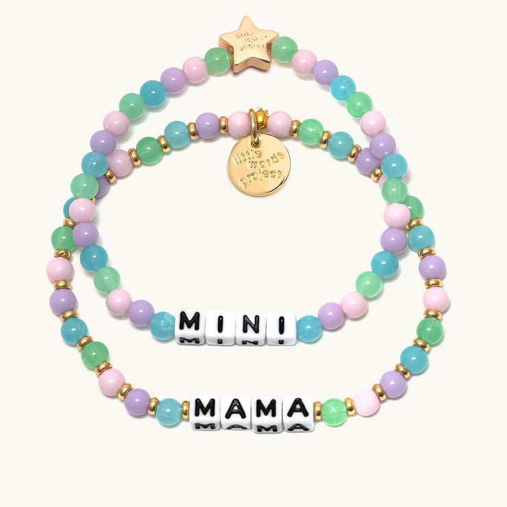 letter bead bracelet | mama + mini