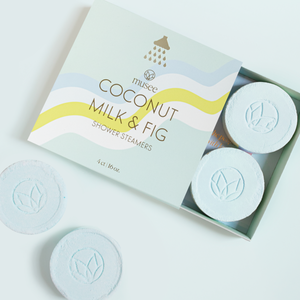 shower steamers | coconut milk + fig