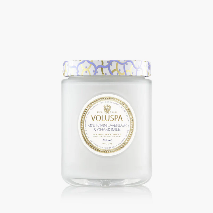 large jar candle | mountain lavender + chamomile