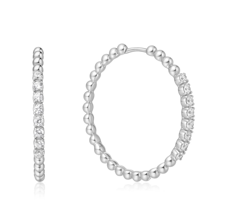 claw sphere beaded hoop