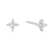 four petal stud earrings