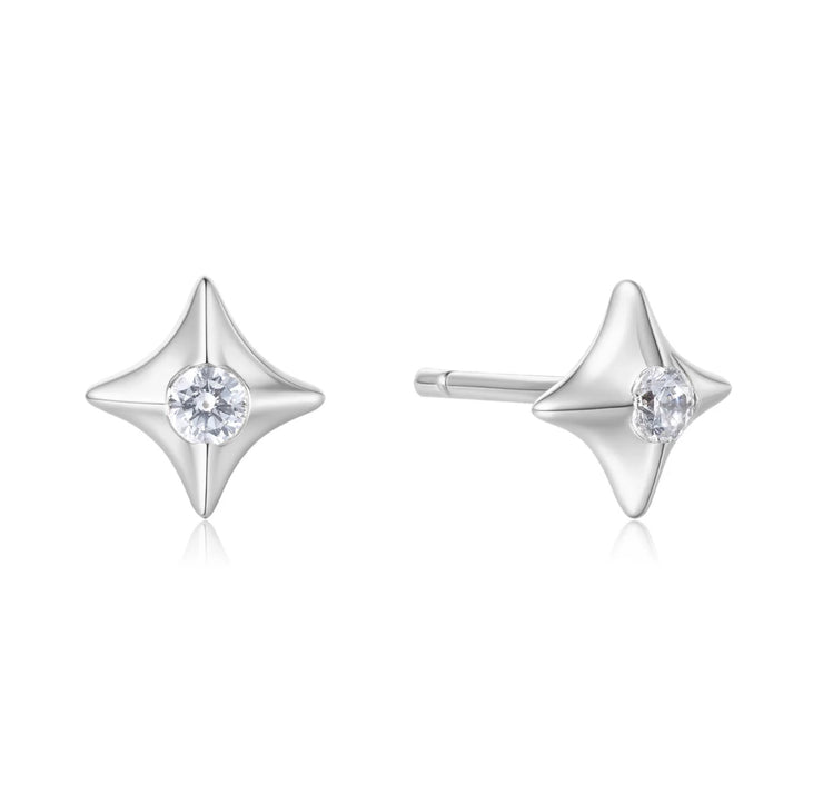 sparkling star stud earrings