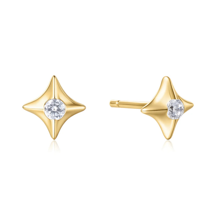 sparkling star stud earrings