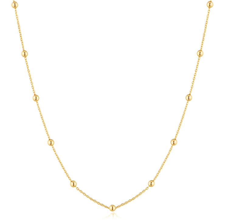 beaded chain necklace