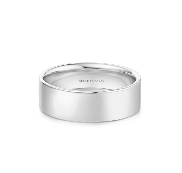 6mm smooth band | silver