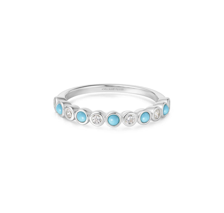 turquoise bezel ring | silver