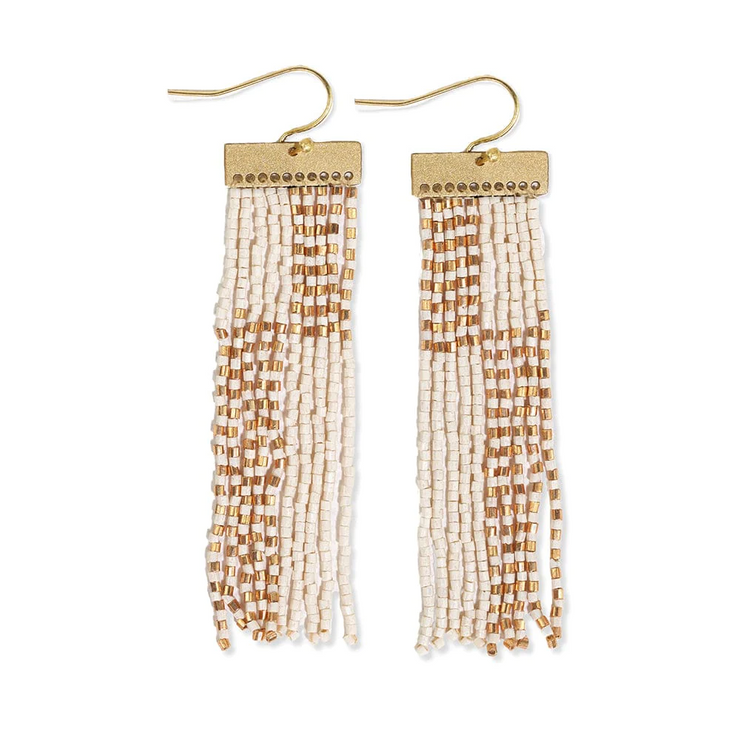 lana colorblock fringe earrings