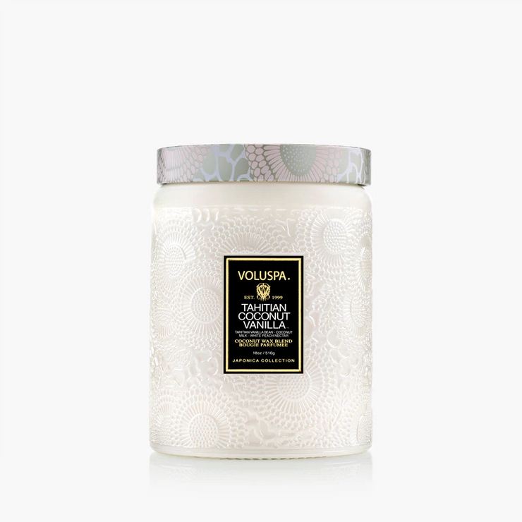 large jar candle | tahitian vanilla coconut