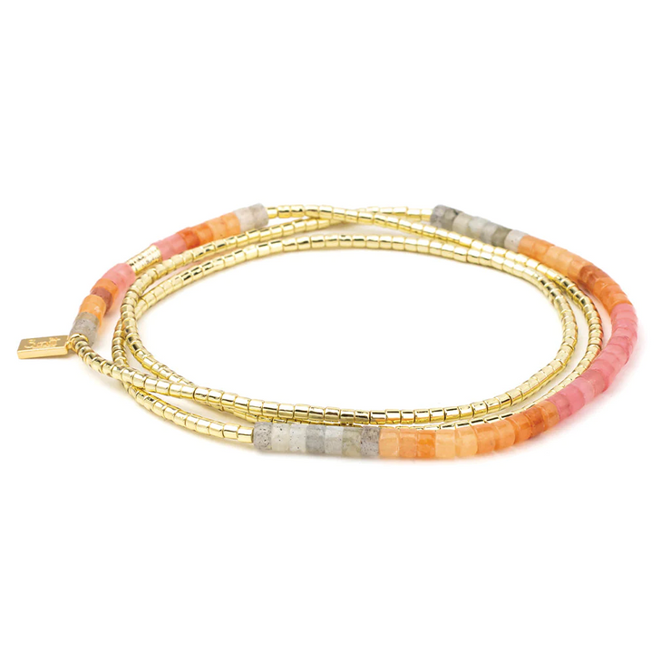 ombre stone wrap | sunset + gold