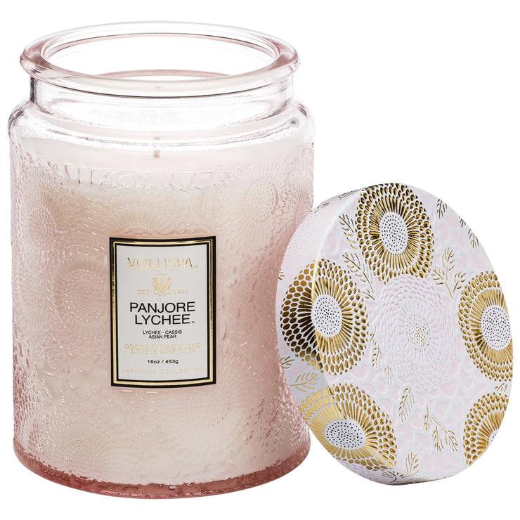 large jar candle | panjore lychee