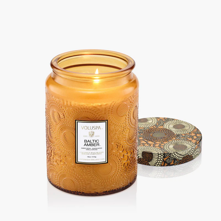 large jar candle | baltic amber