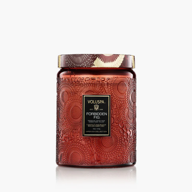 large jar candle | forbidden fig