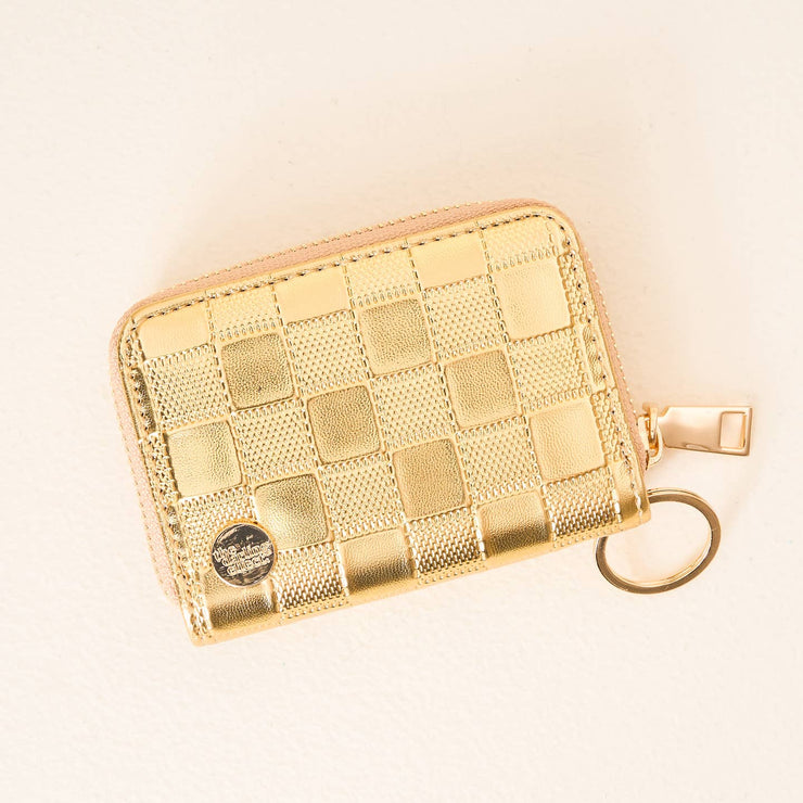 zip around wallet | gold