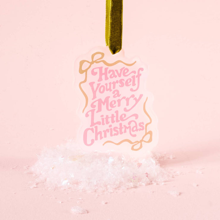 holiday tree ornament | merry little christmas