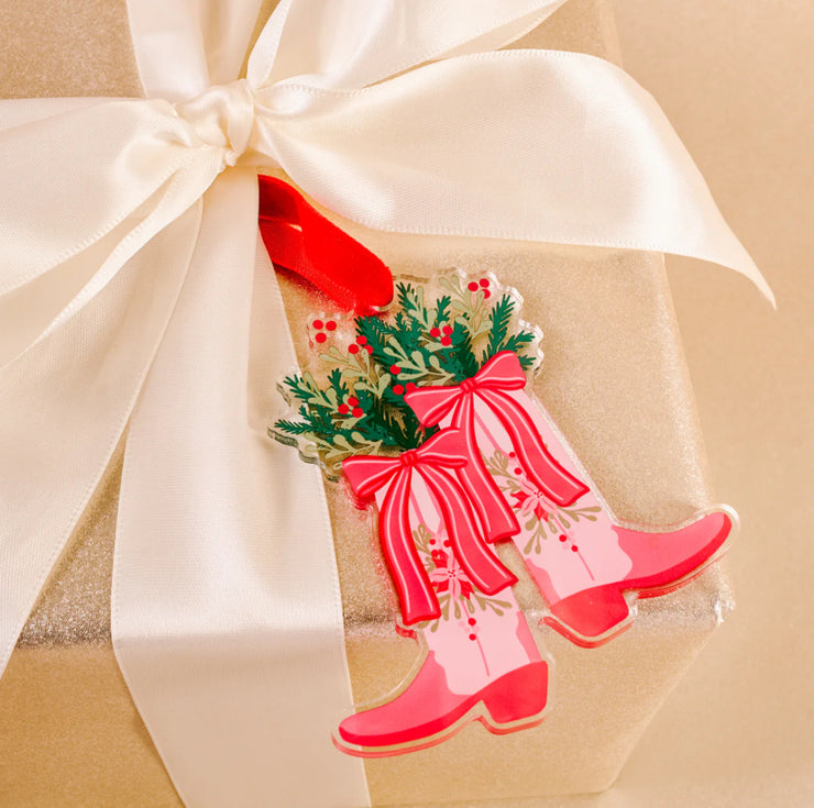 holiday tree ornament | festive cowgirl