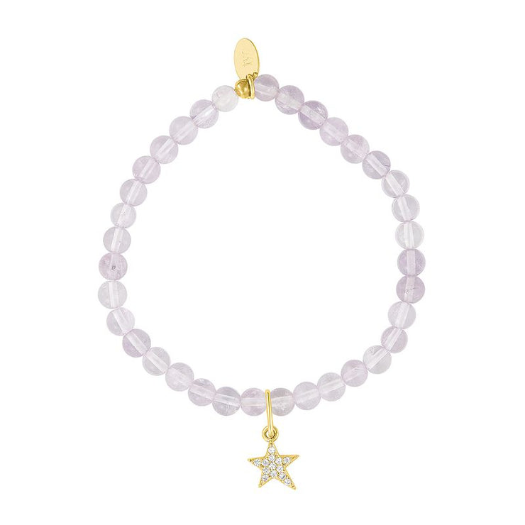 star charm bracelet | lilac