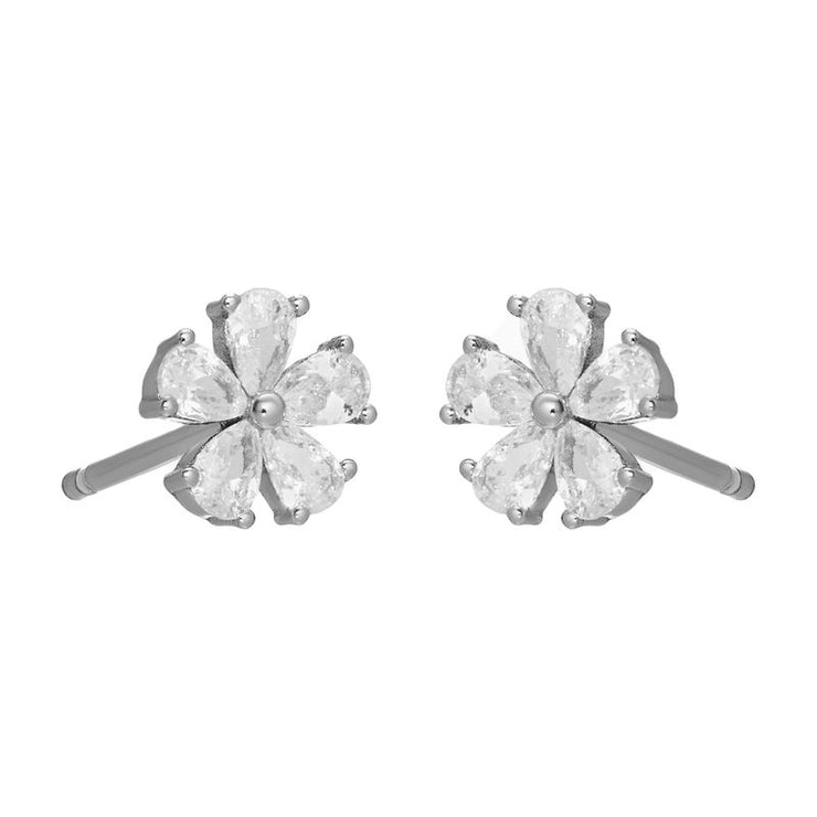 daisy studs | silver