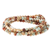 stone wrap bracelet + necklace | stone of peace