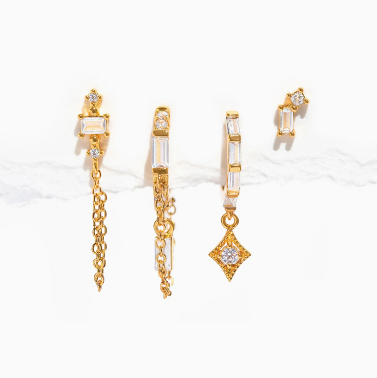golden era earring set