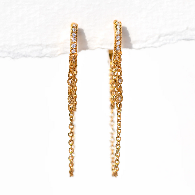 getty double chain hoops