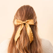 ruffle hair bow