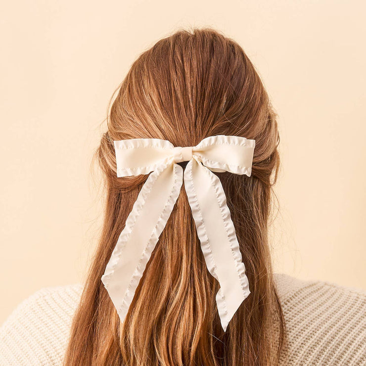 ruffle hair bow